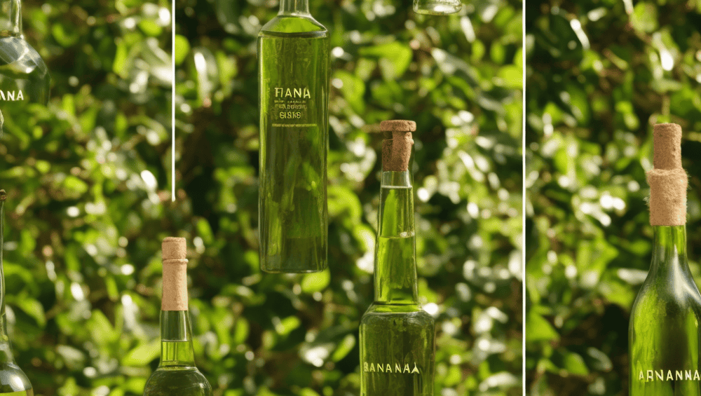 -screen image featuring a bottle of batana oil with a lush, vibrant green background, and a bottle of argan oil with a dull, faded green background, highlighting the former's superiority
