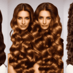 E featuring a split-screen comparison of two women's hair, one with luscious, shiny locks nourished by coconut oil and the other with vibrant, bouncy hair enriched by batana oil