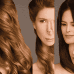 -screen image featuring a person's scalp with sparse, thinning hair on the left, and a luscious, full head of hair on the right, with a subtle, warm glow surrounding the restored hair
